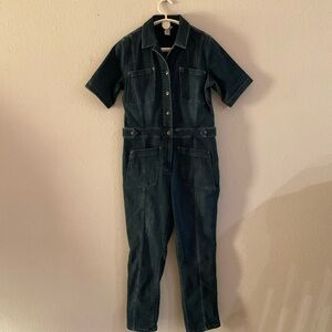 Duluth Trading Co. Double Flex Denim COOLMAX Coveralls Women’s Size 12 R…